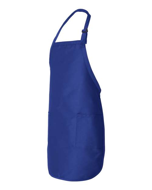 Q-Tees Full-Length Apron with Pockets Unisex Accessories Aprons