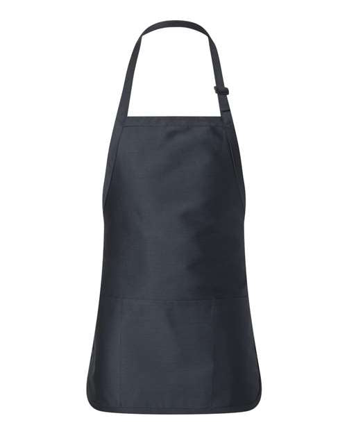 Q-Tees Full-Length Apron with Pouch Pocket Unisex Accessories Aprons