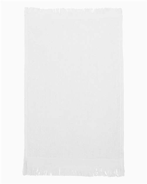 Q-Tees Fringed Fingertip Towel Unisex Accessories Robes & Towels