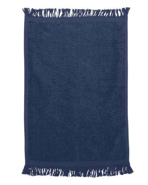 Q-Tees Fringed Fingertip Towel Unisex Accessories Robes & Towels