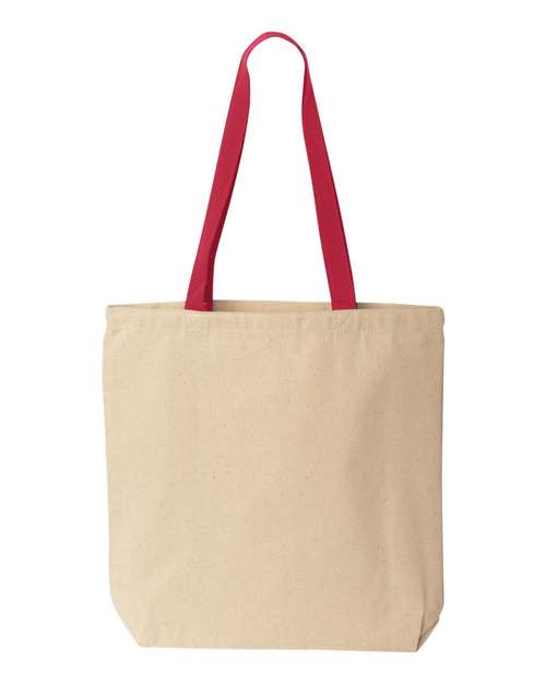Liberty Bags Natural Tote with Contrast-Color Handles Unisex Accessories Bags & Backpacks