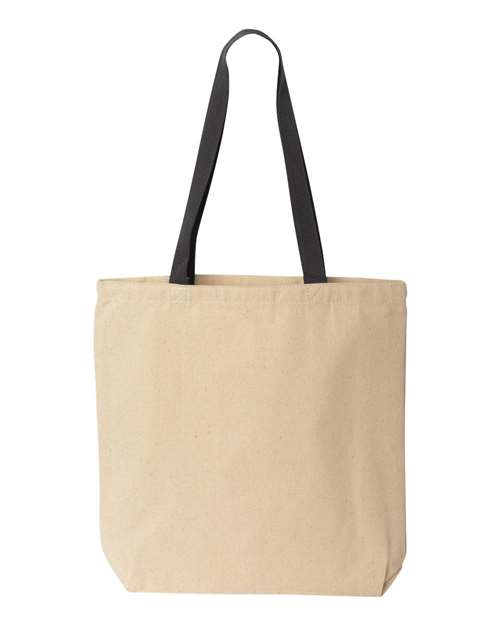 Liberty Bags Natural Tote with Contrast-Color Handles Unisex Accessories Bags & Backpacks