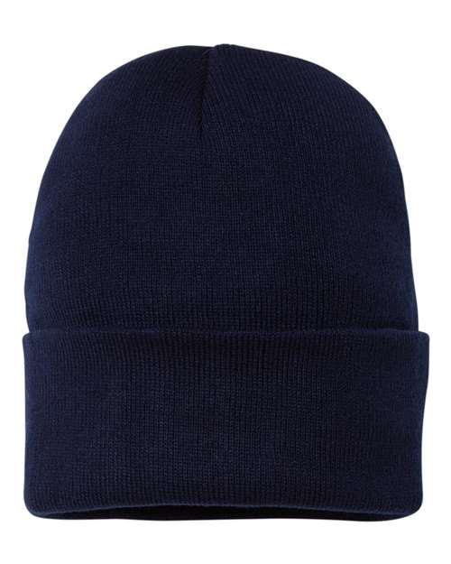 Sportsman Fleece Lined 12" Cuffed Beanie Unisex Accessories Hats & Caps