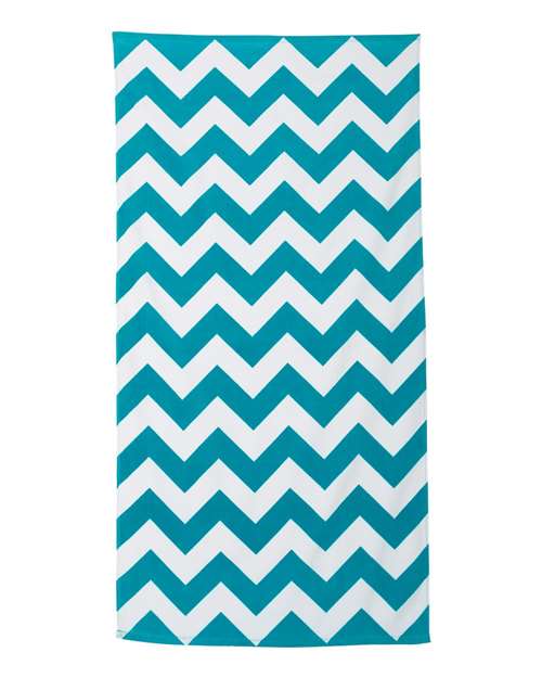 Carmel Towel Company Chevron Velour Beach Towel Unisex Accessories Robes & Towels