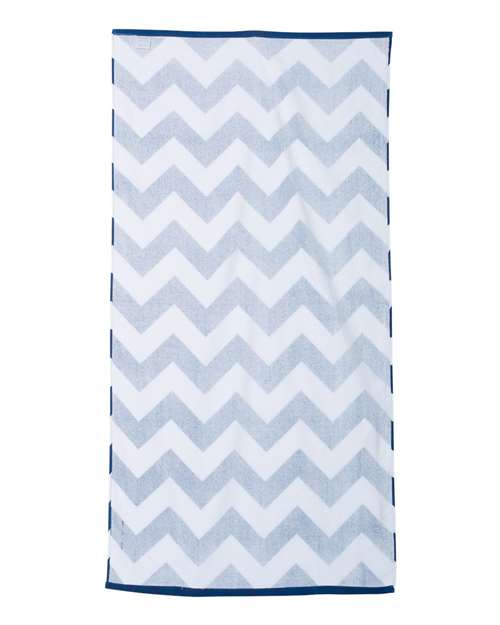 Carmel Towel Company Chevron Velour Beach Towel Unisex Accessories Robes & Towels