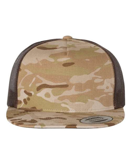 YP Classics Flat Bill Trucker Cap Unisex Accessories Hats & Caps