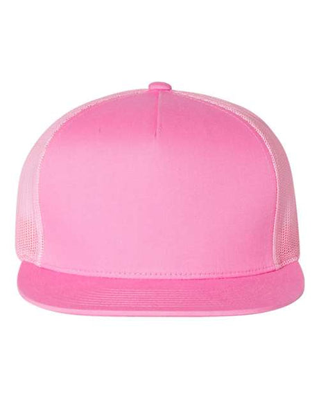 YP Classics Flat Bill Trucker Cap Unisex Accessories Hats & Caps