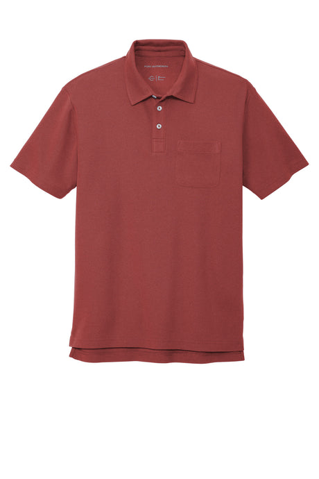 Port Authority Men's C-Free Cotton Blend Pique Pocket Polo Mens Apparel Shirts & Tops