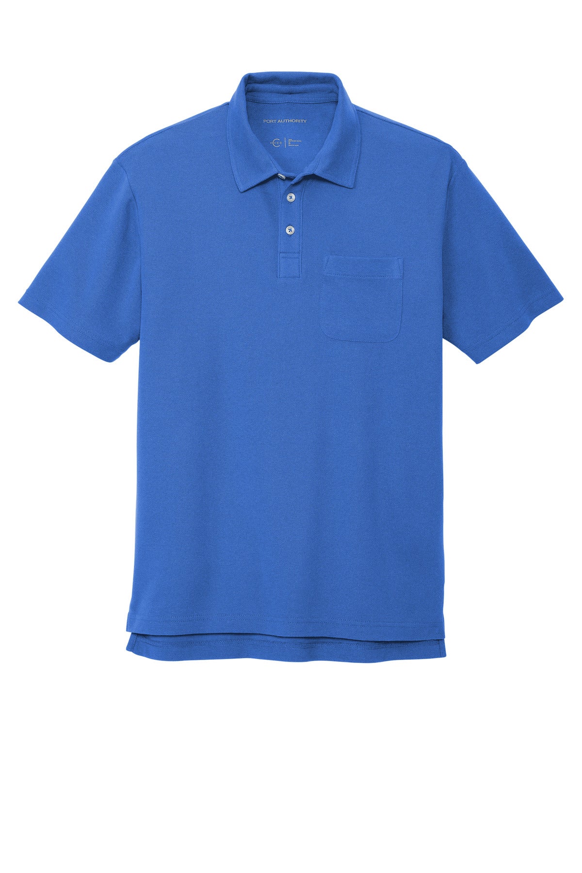 Port Authority Men's C-Free Cotton Blend Pique Pocket Polo Mens Apparel Shirts & Tops