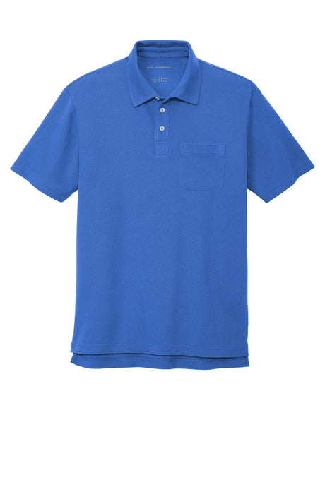Port Authority Men's C-Free Cotton Blend Pique Pocket Polo Mens Apparel Shirts & Tops