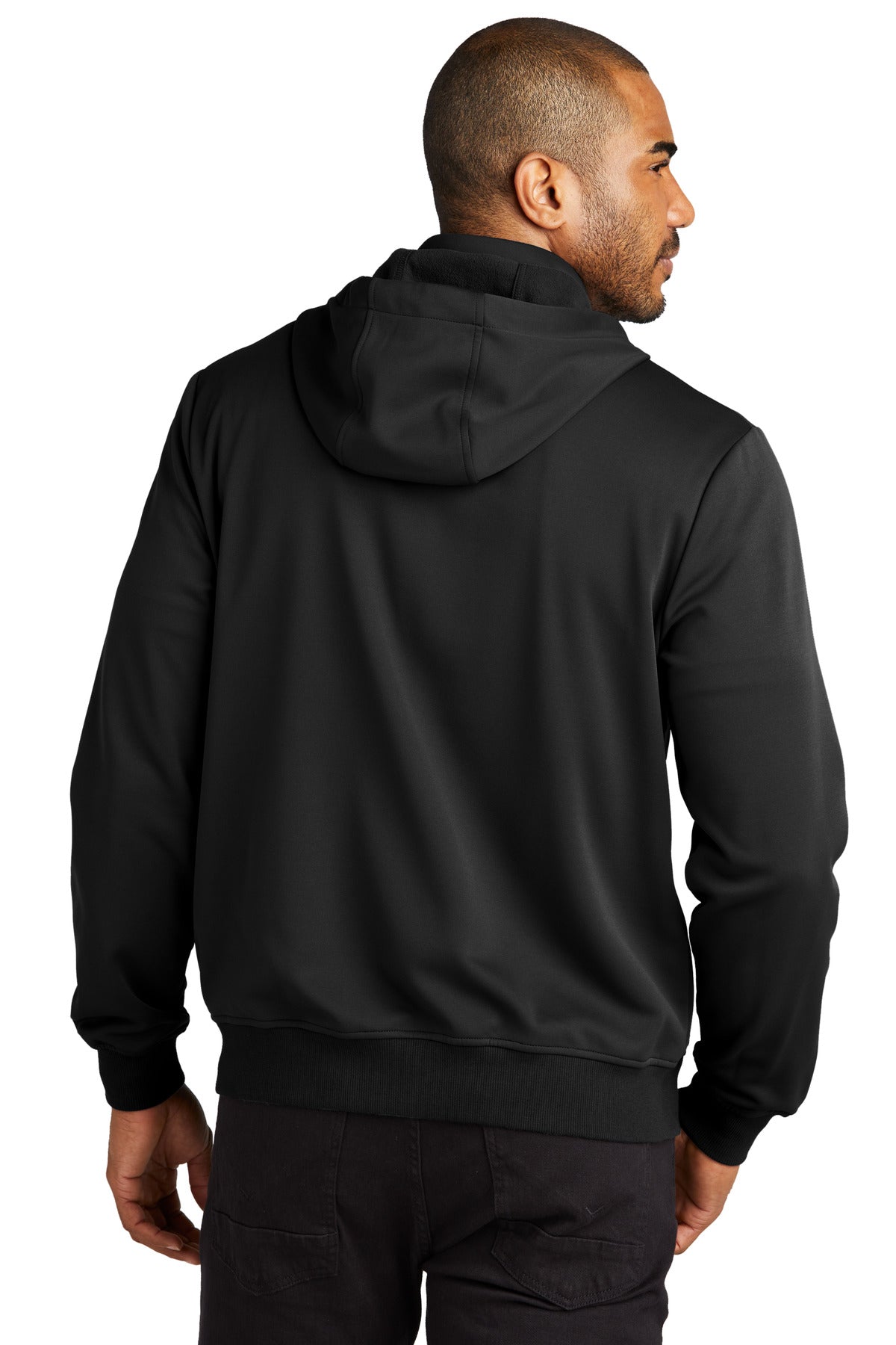 Port Authority Men's Smooth Fleece Hooded Jacket Mens Apparel Sweatshirts & Fleece
