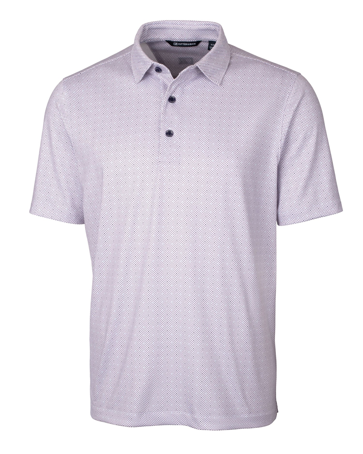 Cutter & Buck Pike Double Dot Print Stretch Mens Big and Tall Polo Cutter & Buck