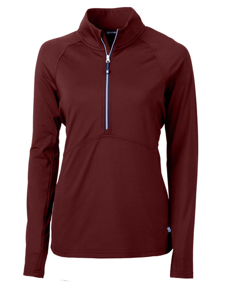 Cutter & Buck Adapt Eco Knit Stretch Recycled Womens Half Zip Pullover Cutter & Buck