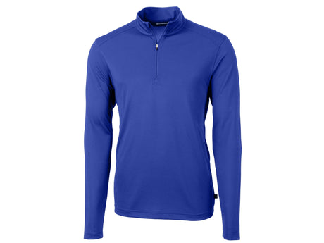 Cutter & Buck Virtue Eco Pique Recycled Quarter Zip Mens Pullover Mens Apparel Sweatshirts & Fleece