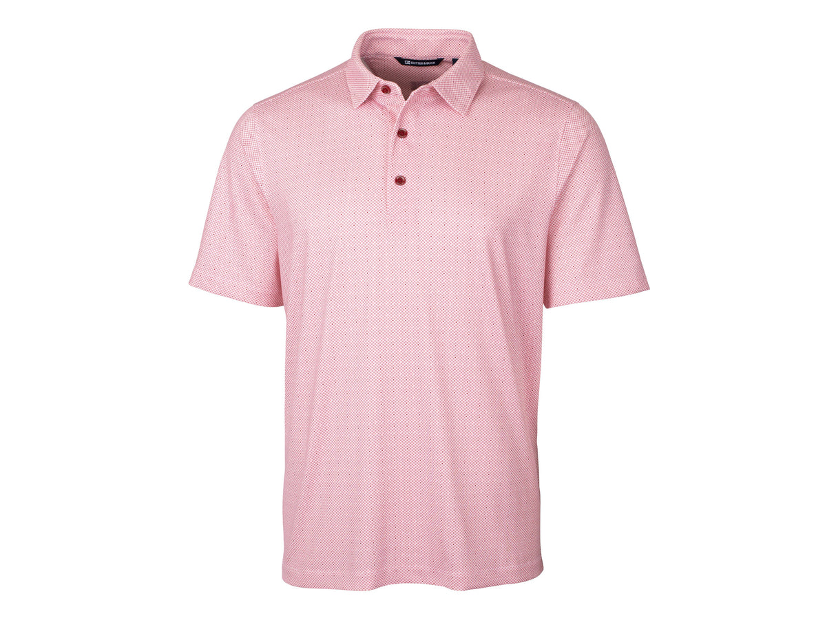 Cutter & Buck Pike Double Dot Print Stretch Mens Big and Tall Polo Cutter & Buck