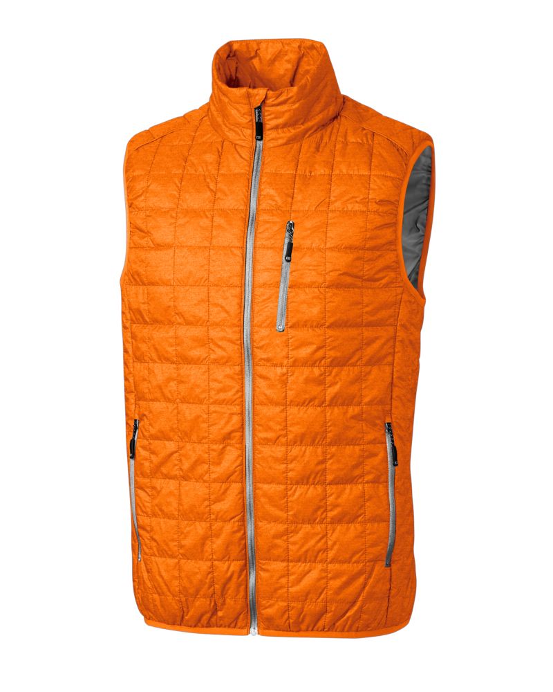 Cutter & Buck Rainier PrimaLoft® Mens Eco Insulated Full Zip Puffer Vest Mens Apparel Jackets & Vests