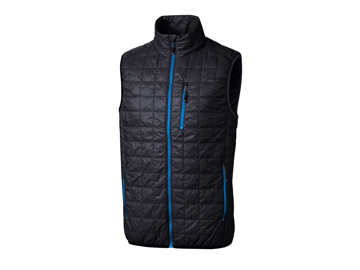 Cutter & Buck Rainier PrimaLoft® Mens Eco Insulated Full Zip Puffer Vest Mens Apparel Jackets & Vests