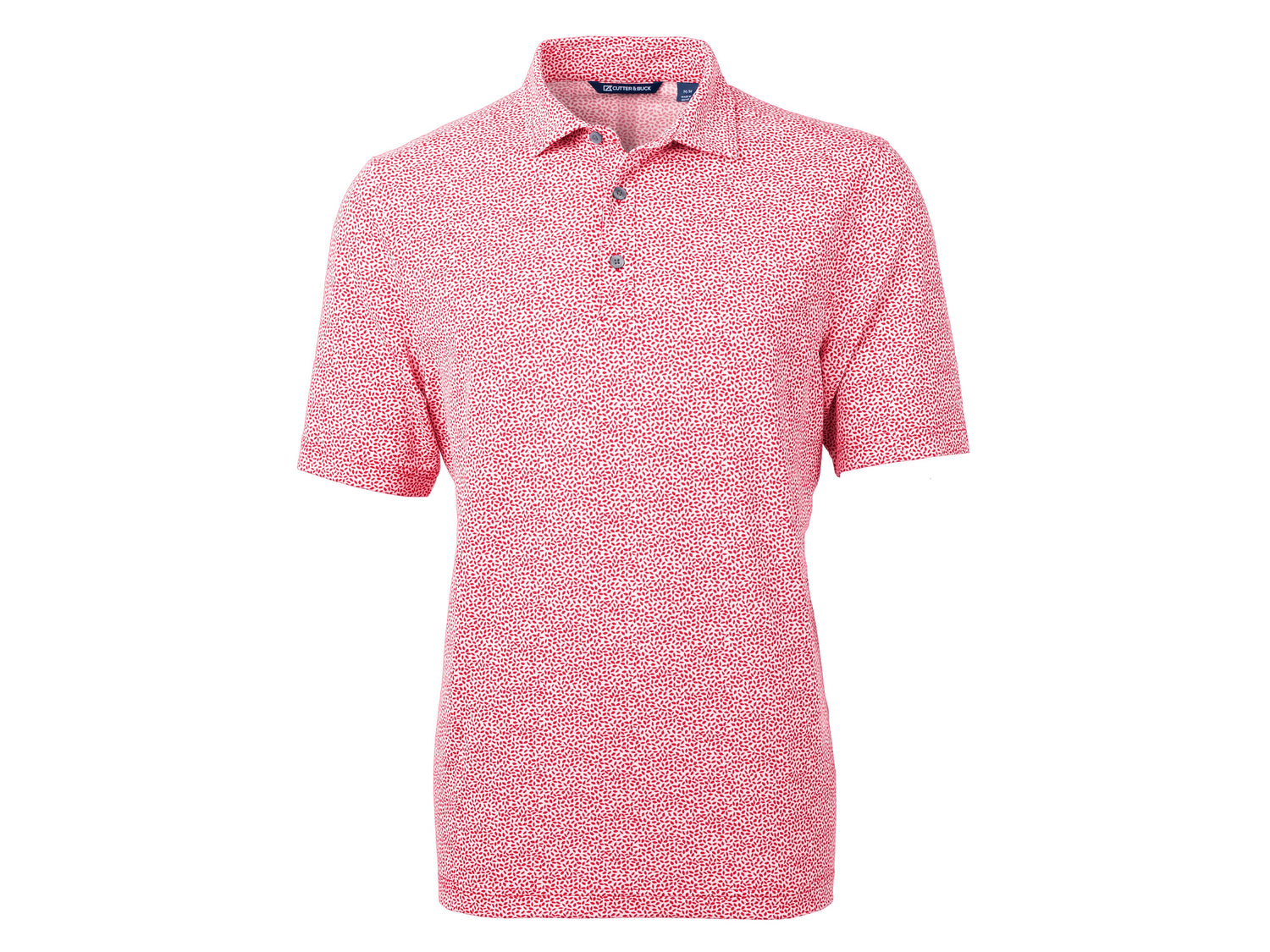 Cutter & Buck Virtue Eco Pique Botanical Print Recycled Mens Polo Cutter & Buck