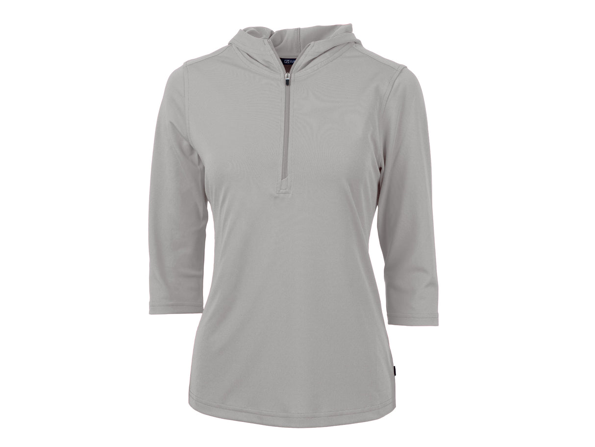 Cutter & Buck Virtue Eco Pique Recycled Half Zip Pullover Womens Hoodie Womens Apparel Sweatshirts & Fleece