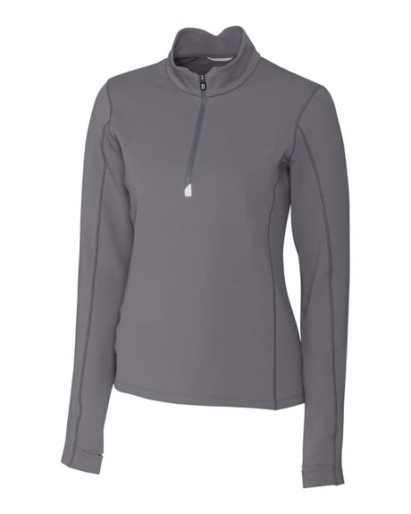 Cutter & Buck Traverse Stretch Quarter Zip Womens Pullover Womens Apparel Sweatshirts & Fleece