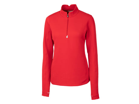 Cutter & Buck Traverse Stretch Quarter Zip Womens Pullover Womens Apparel Sweatshirts & Fleece