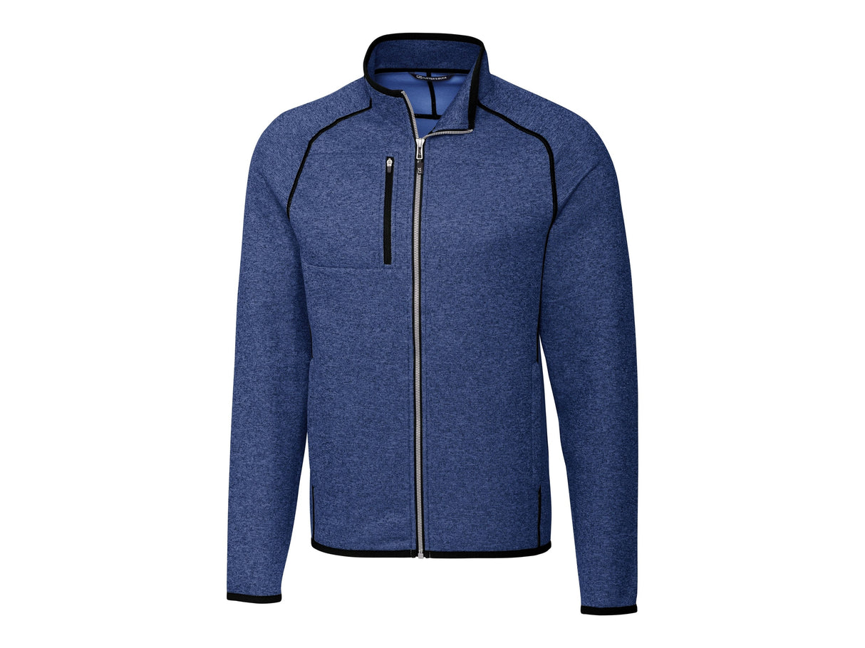 Cutter & Buck Mainsail Sweater-Knit Mens Full Zip Jacket Mens Apparel Jackets & Vests