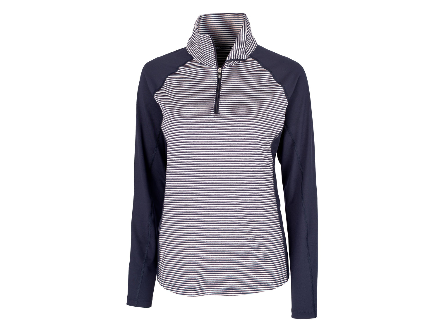 Cutter & Buck Forge Tonal Stripe Stretch Half Zip Womens Top Cutter & Buck