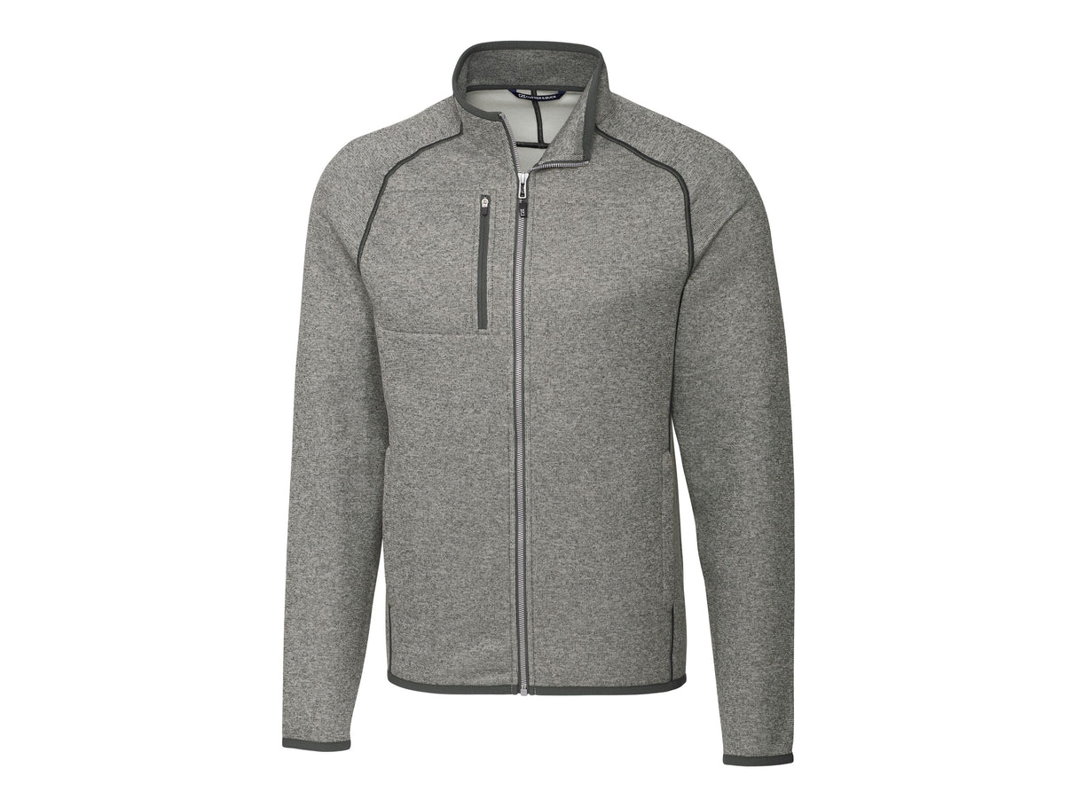Cutter & Buck Mainsail Sweater-Knit Mens Full Zip Jacket Mens Apparel Jackets & Vests