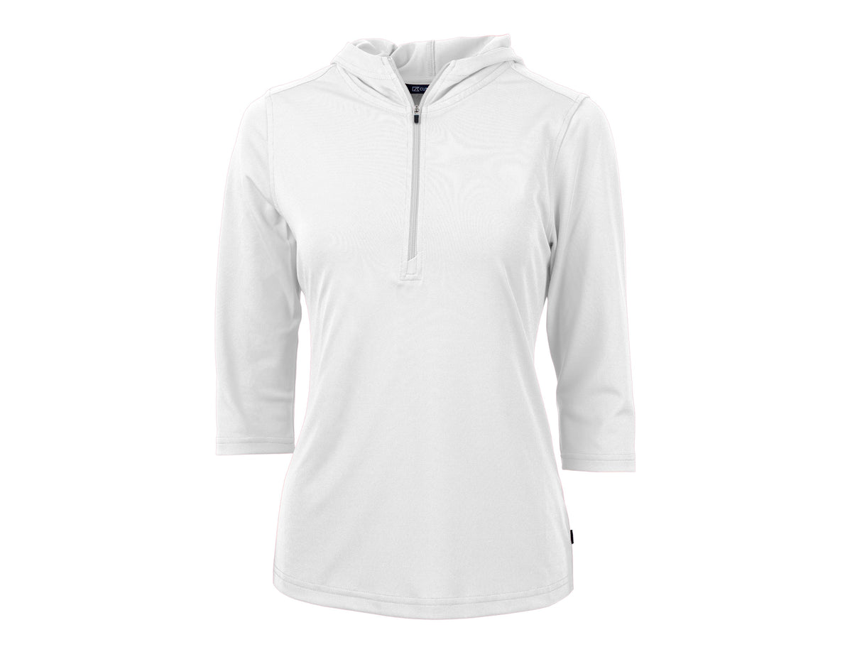 Cutter & Buck Virtue Eco Pique Recycled Half Zip Pullover Womens Hoodie Womens Apparel Sweatshirts & Fleece