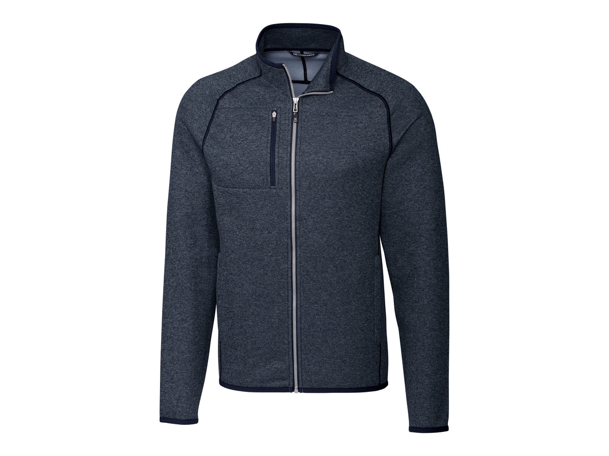 Cutter & Buck Mainsail Sweater-Knit Mens Full Zip Jacket Mens Apparel Jackets & Vests