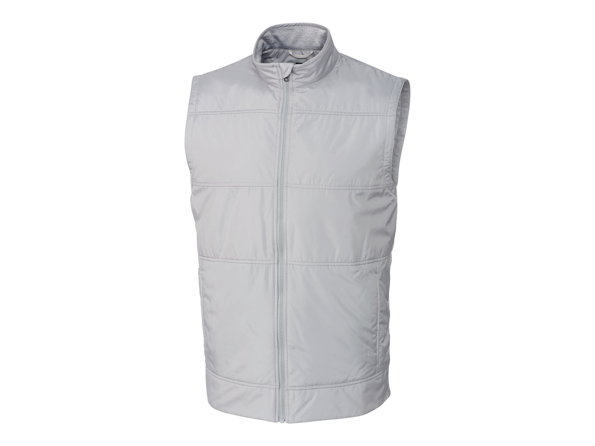 Cutter & Buck Stealth Hybrid Quilted Mens Big and Tall Windbreaker Vest Mens Apparel Jackets & Vests
