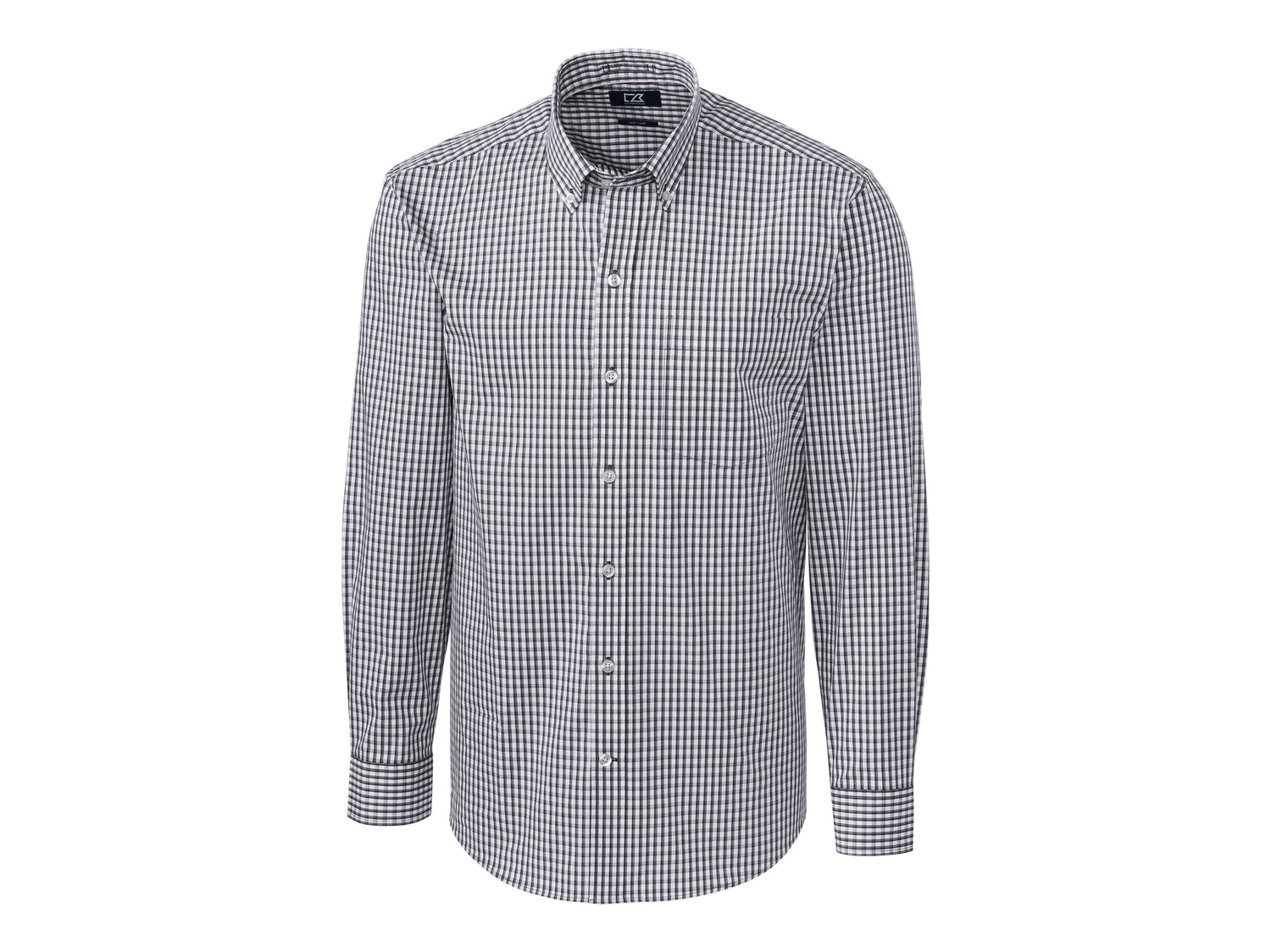 Cutter & Buck Easy Care Stretch Gingham Mens Big and Tall Long Sleeve Dress Shirt Mens Apparel Shirts & Tops