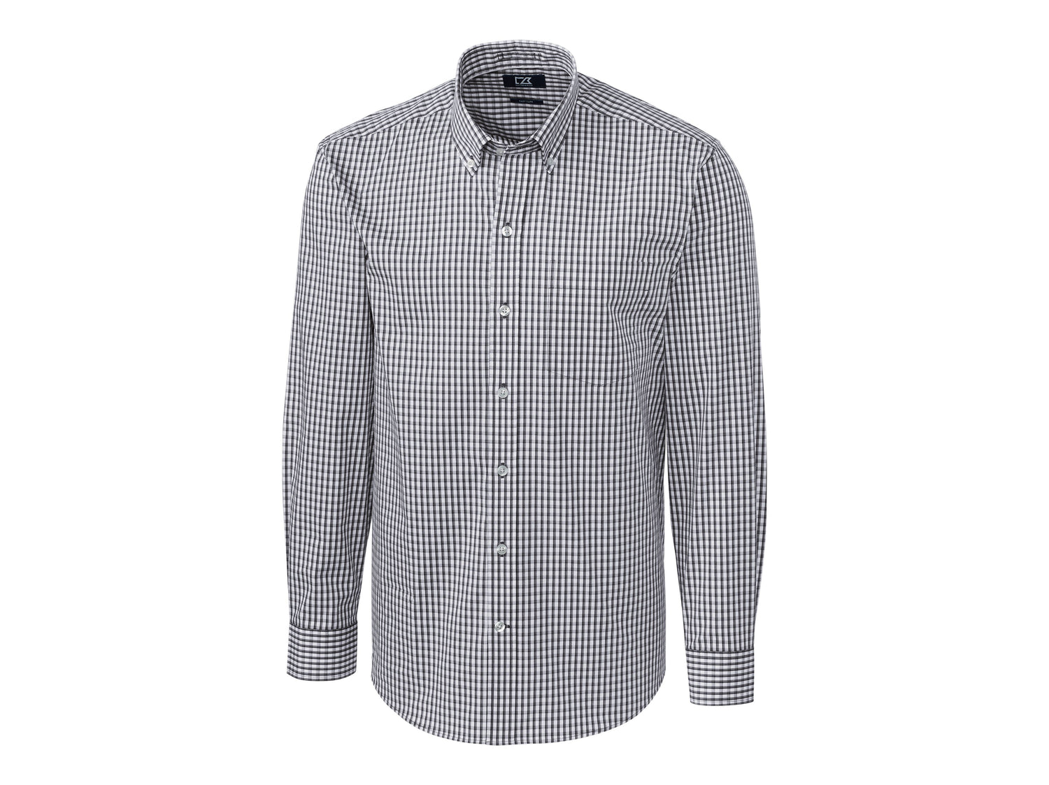Cutter & Buck Easy Care Stretch Gingham Mens Big and Tall Long Sleeve Dress Shirt Mens Apparel Shirts & Tops