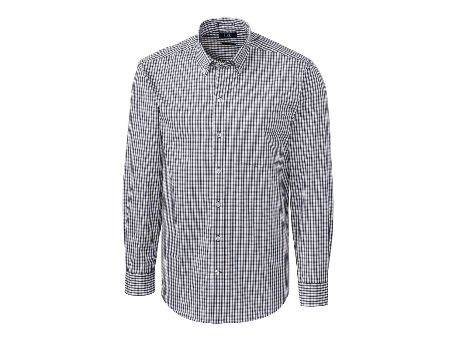 Cutter & Buck Easy Care Stretch Gingham Mens Big and Tall Long Sleeve Dress Shirt Mens Apparel Shirts & Tops