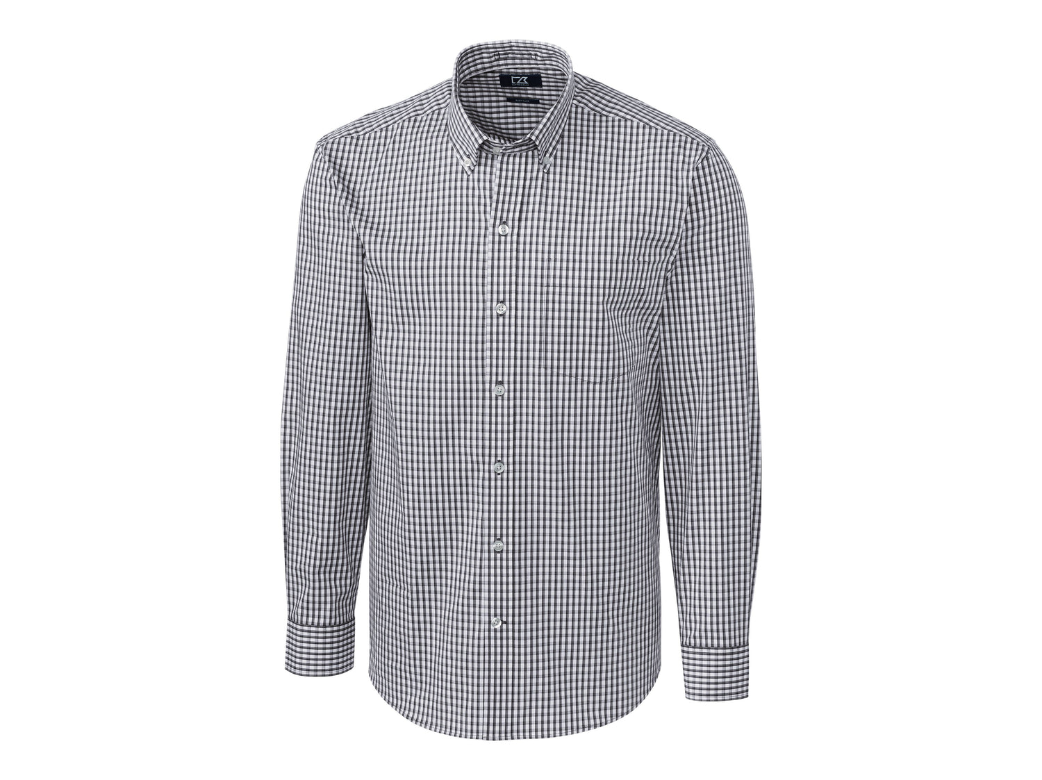 Cutter & Buck Easy Care Stretch Gingham Mens Big and Tall Long Sleeve Dress Shirt Mens Apparel Shirts & Tops