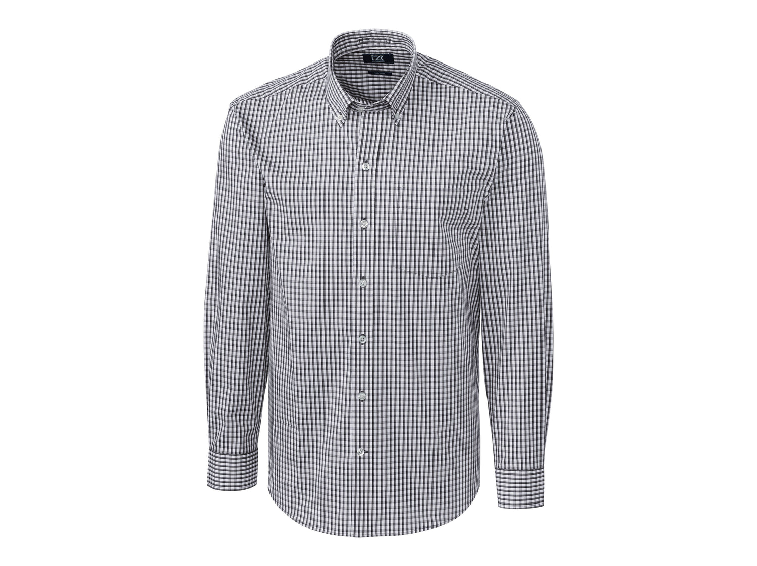 Cutter & Buck Easy Care Stretch Gingham Mens Big and Tall Long Sleeve Dress Shirt Mens Apparel Shirts & Tops