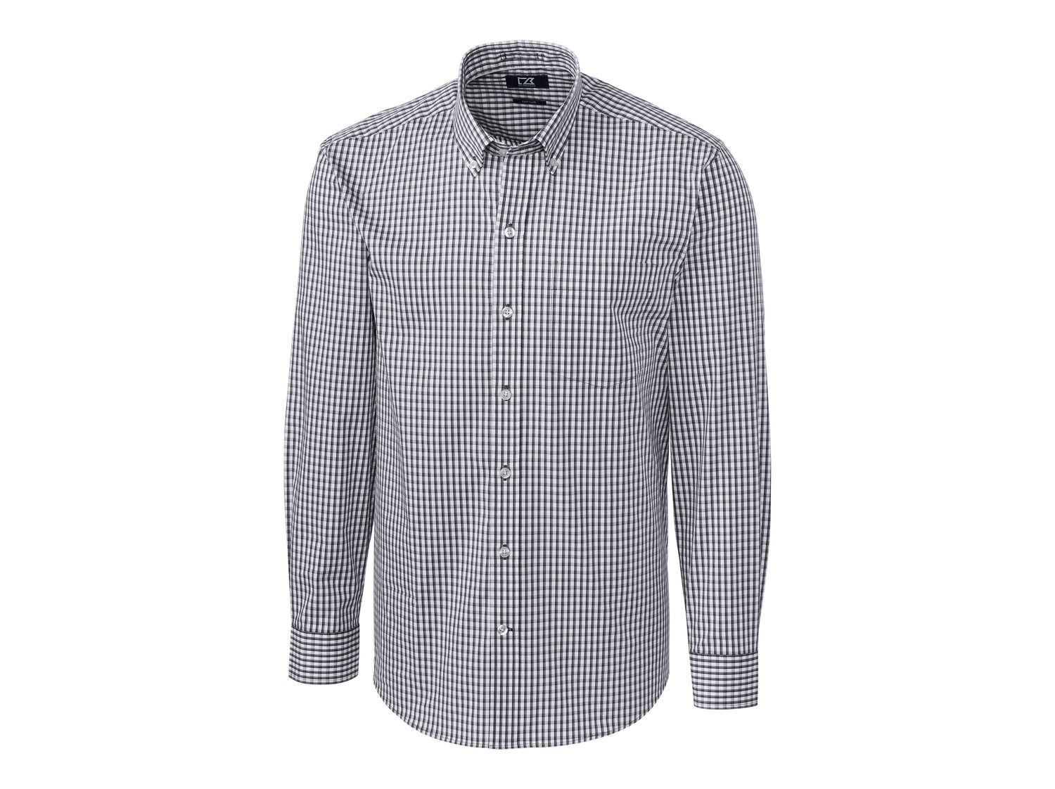 Cutter & Buck Easy Care Stretch Gingham Mens Big and Tall Long Sleeve Dress Shirt Mens Apparel Shirts & Tops