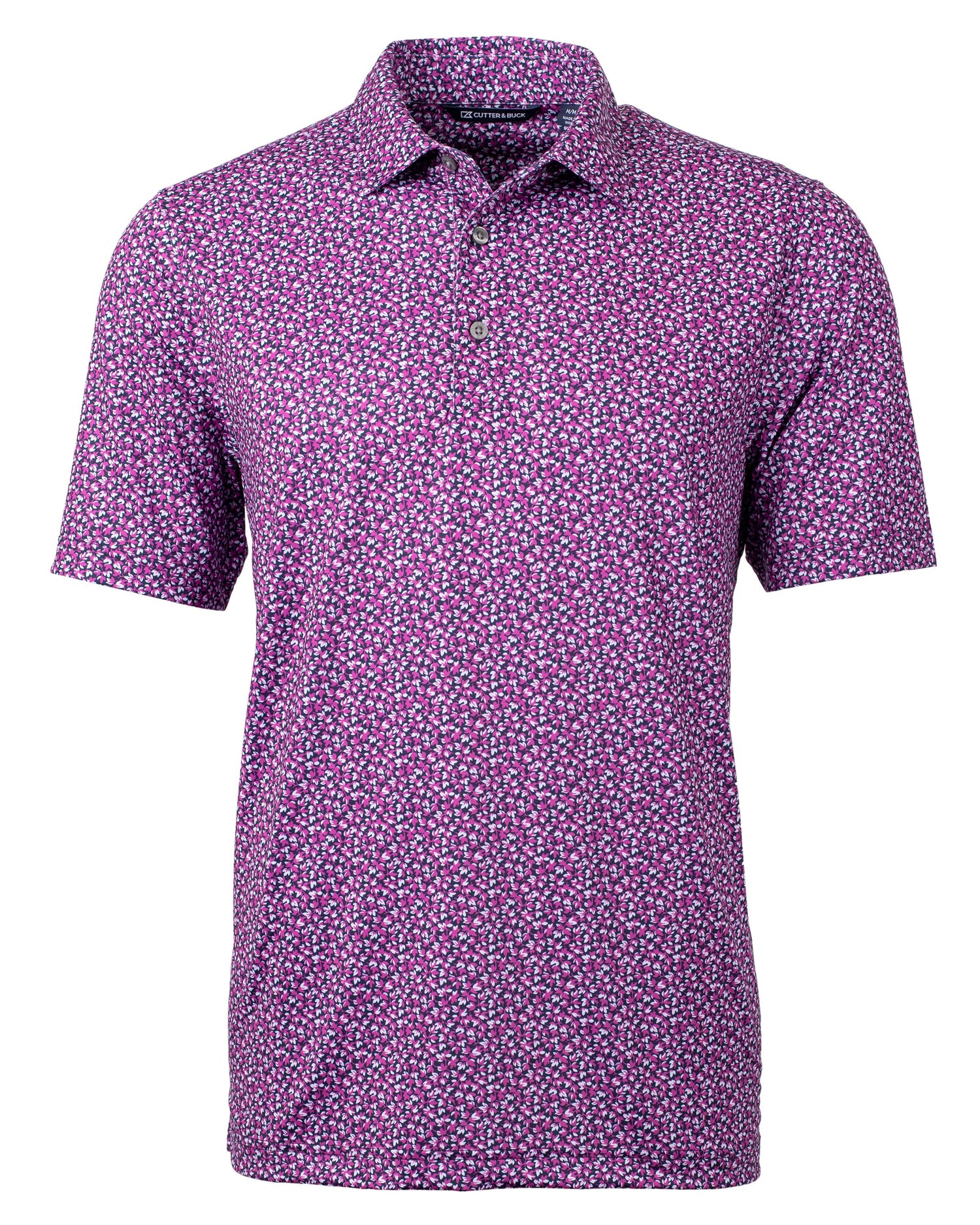 Cutter & Buck Pike Magnolia Print Stretch Men's Polo Mens Apparel Shirts & Tops