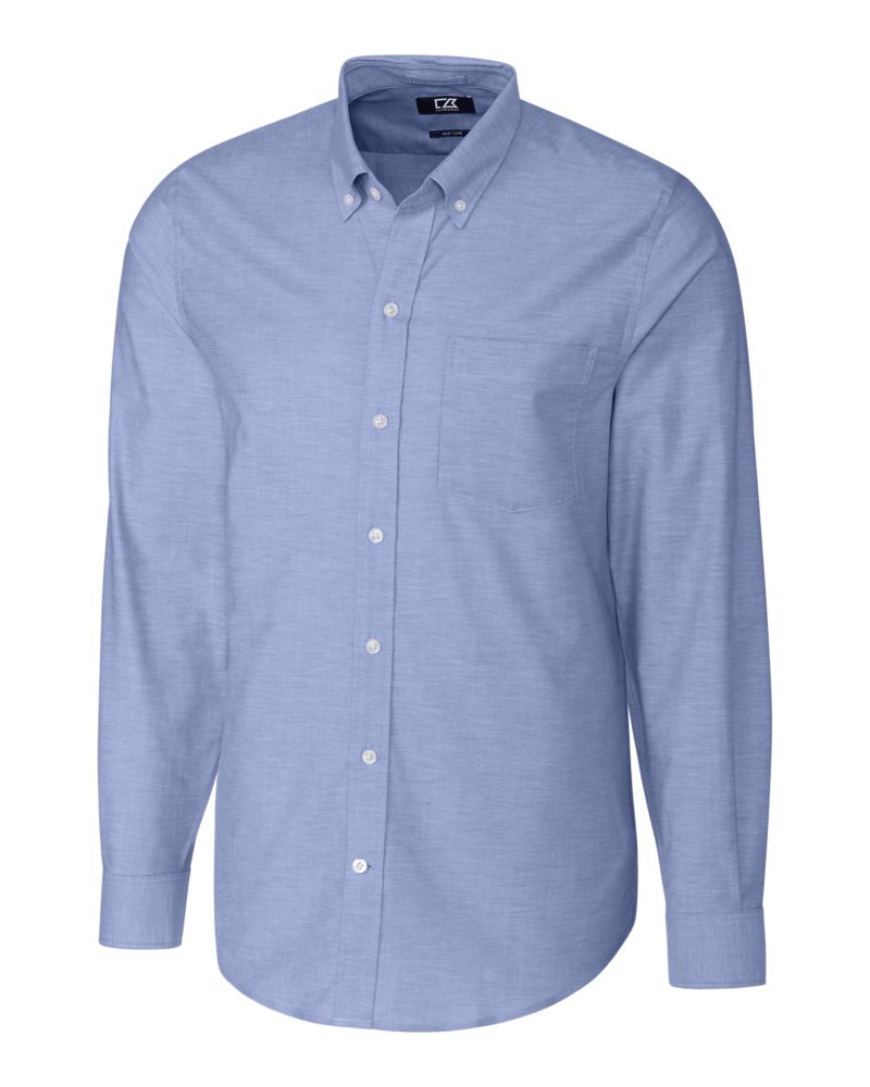 Cutter & Buck Stretch Oxford Mens Long Sleeve Dress Shirt Mens Apparel Shirts & Tops