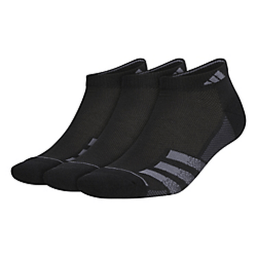 adidas Men's Superlite Stripe 3 3-Pack Low Cut Socks Unisex Accessories Socks