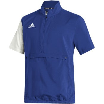 adidas Mens Stadium 1/4 Zip Woven Short Sleeve Golf Top Mens Apparel Shirts & Tops