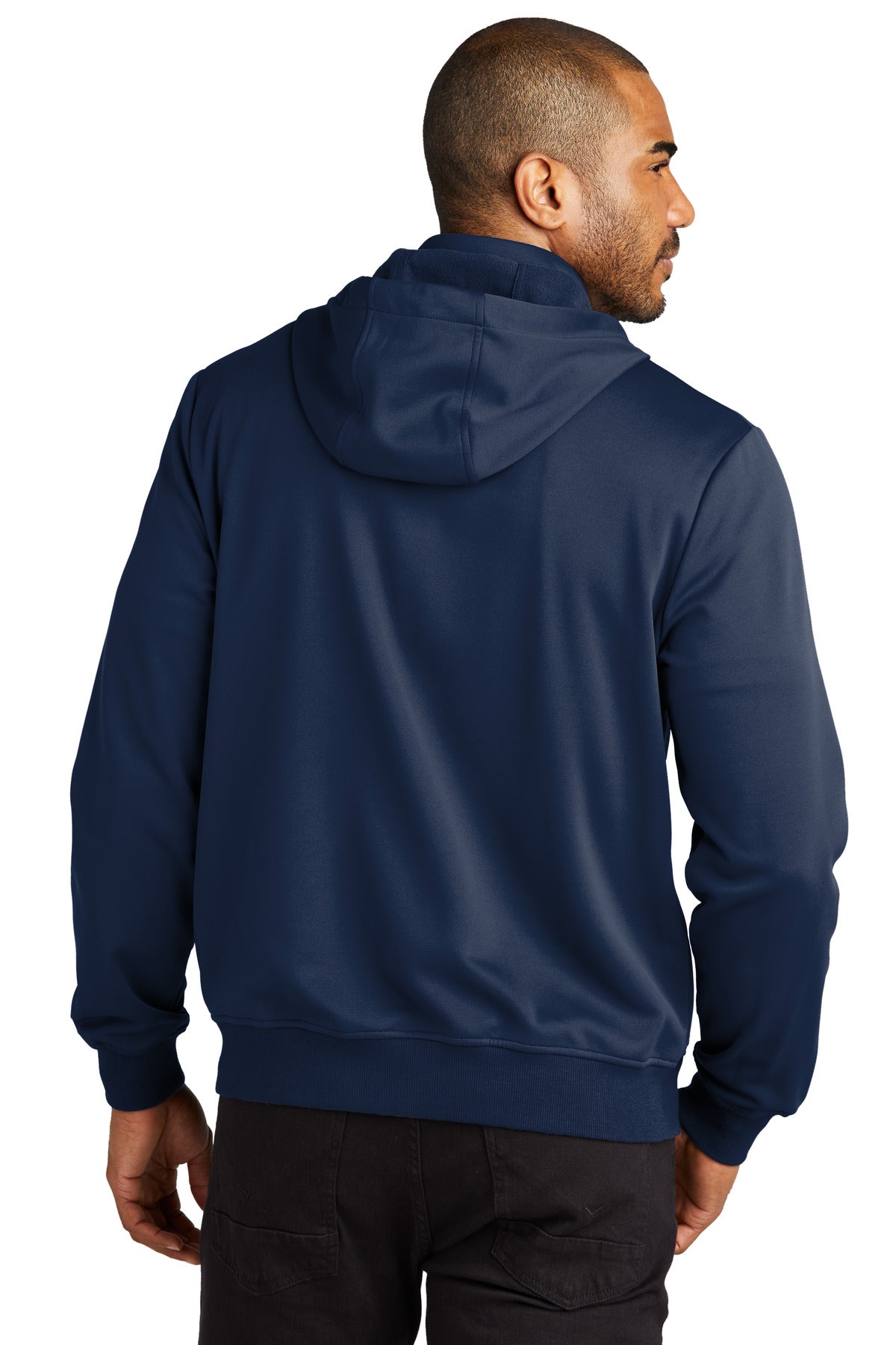 Port Authority Men's Smooth Fleece Hooded Jacket Mens Apparel Sweatshirts & Fleece