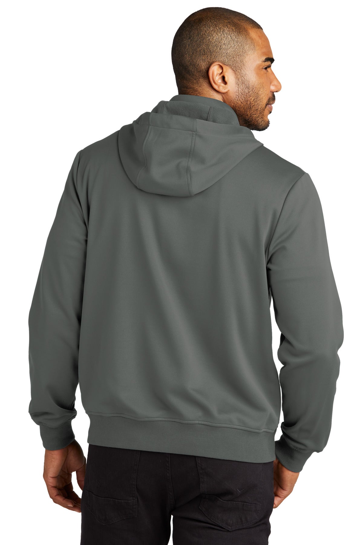 Port Authority Men's Smooth Fleece Hooded Jacket Mens Apparel Sweatshirts & Fleece