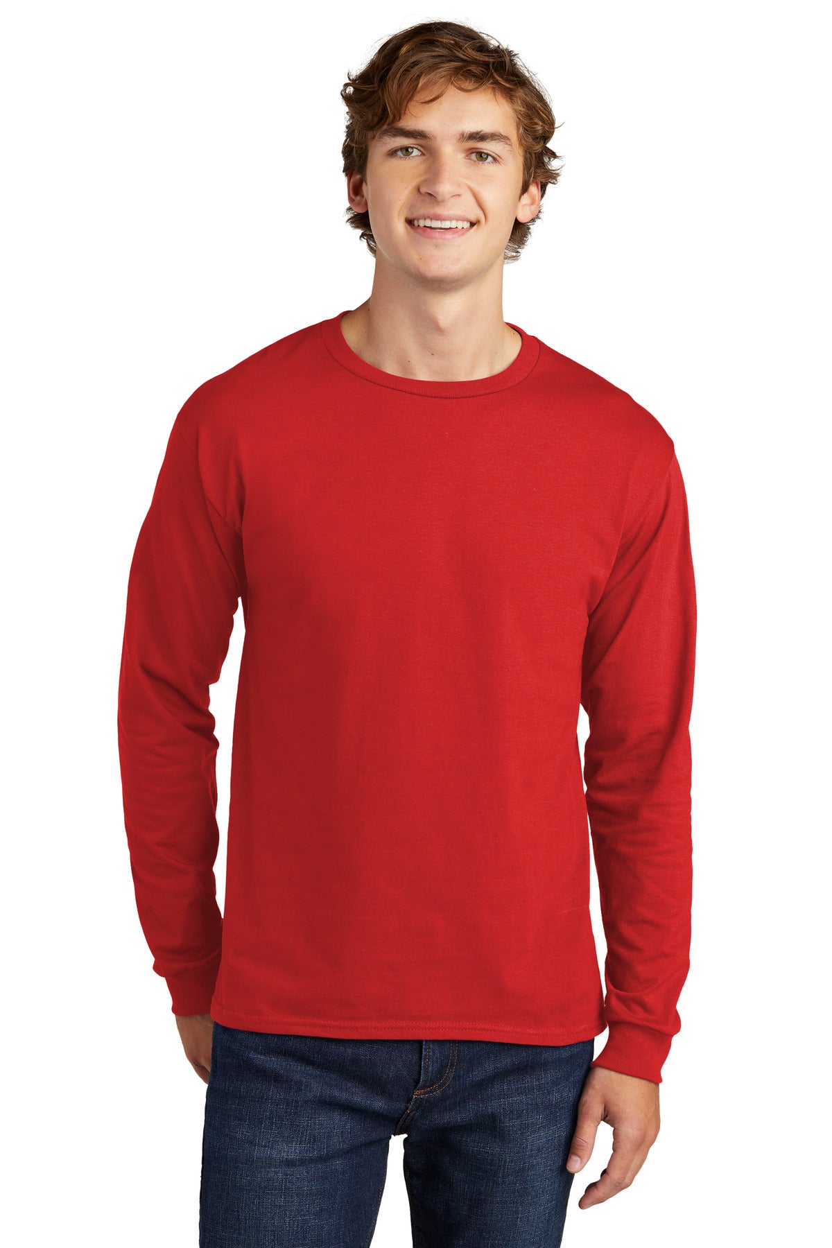 Hanes Men's Essential-T Long Sleeve T-Shirt 2 of 2 Mens Apparel Shirts & Tops
