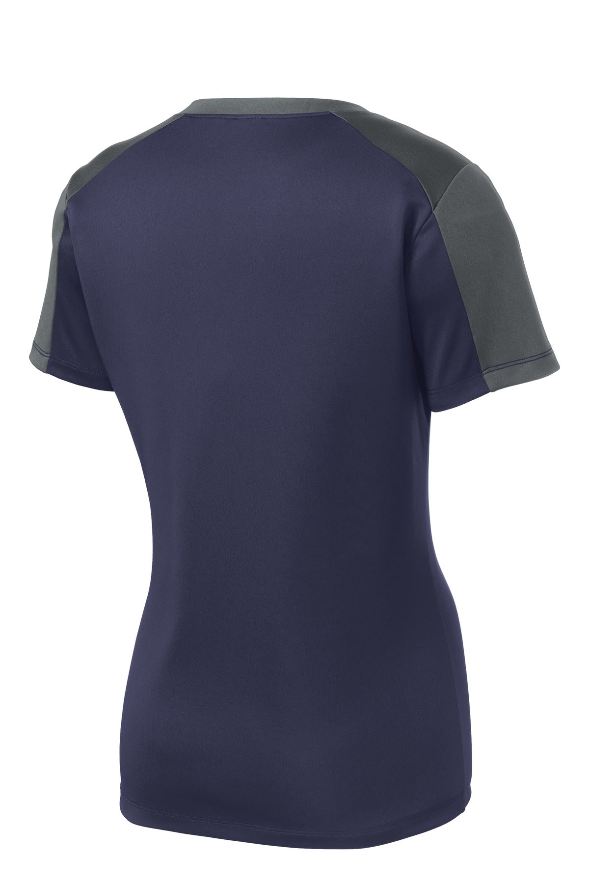 Sport-Tek Women's PosiCharge Competitor Sleeve-Blocked V-Neck Tee LST354