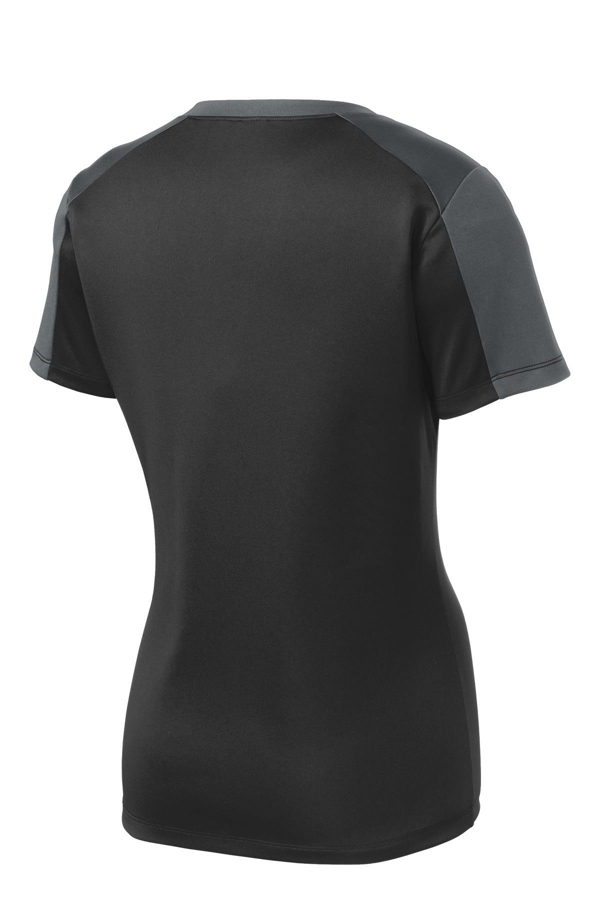 Sport-Tek Women's PosiCharge Competitor Sleeve-Blocked V-Neck Tee LST354