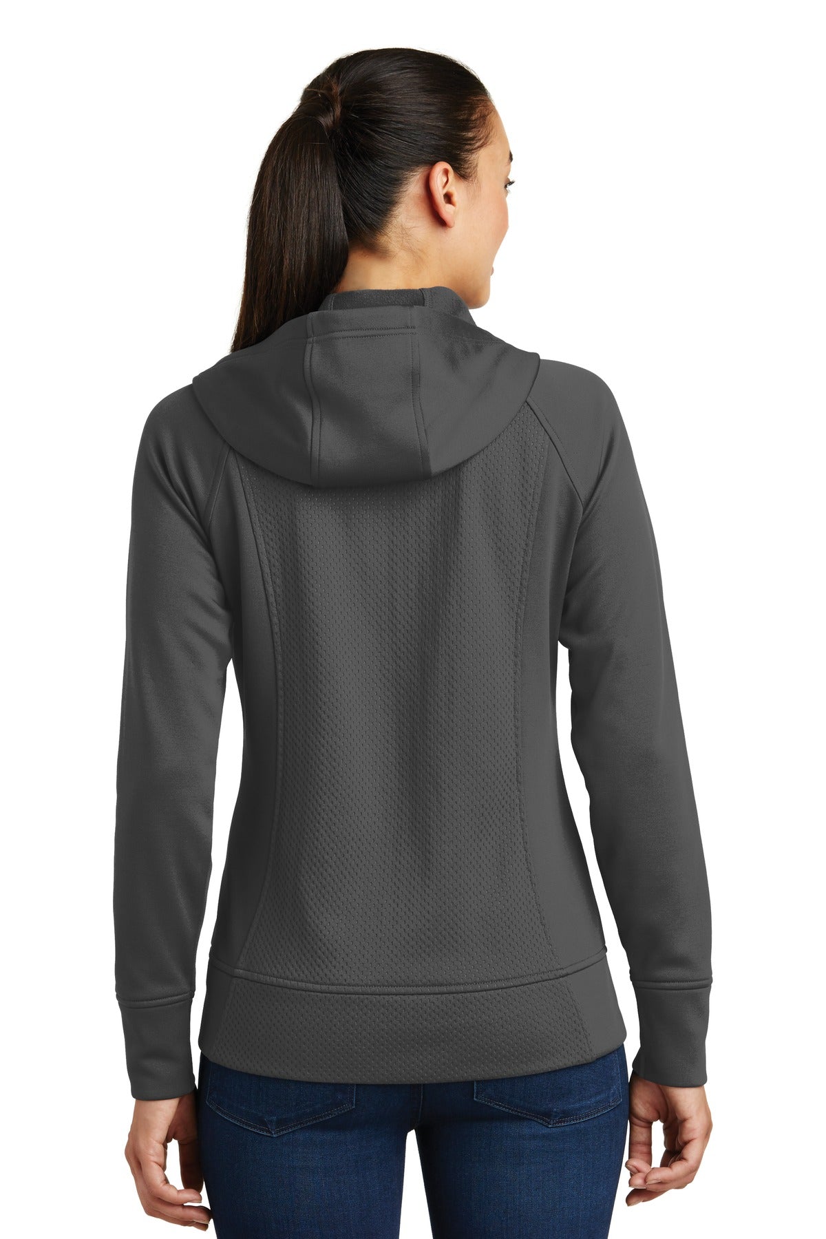 Sport-Tek Women's Rival Tech Fleece Full-Zip Hooded Jacket LST295 Womens Apparel Sweatshirts & Fleece