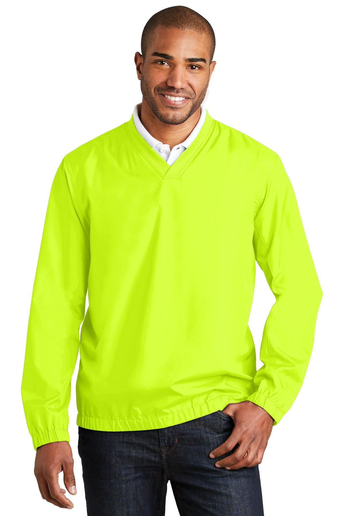 Port Authority Zephyr V-Neck Pullover. J342 Mens Apparel Sweatshirts & Fleece