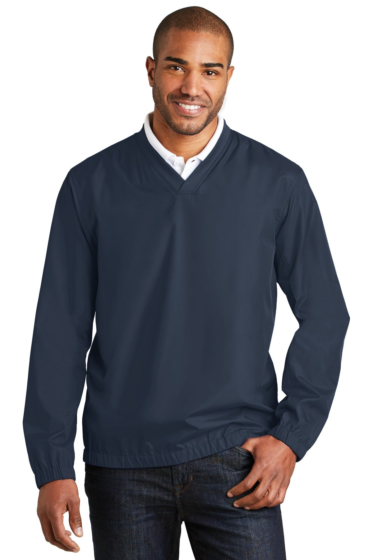 Port Authority Zephyr V-Neck Pullover. J342 Mens Apparel Sweatshirts & Fleece