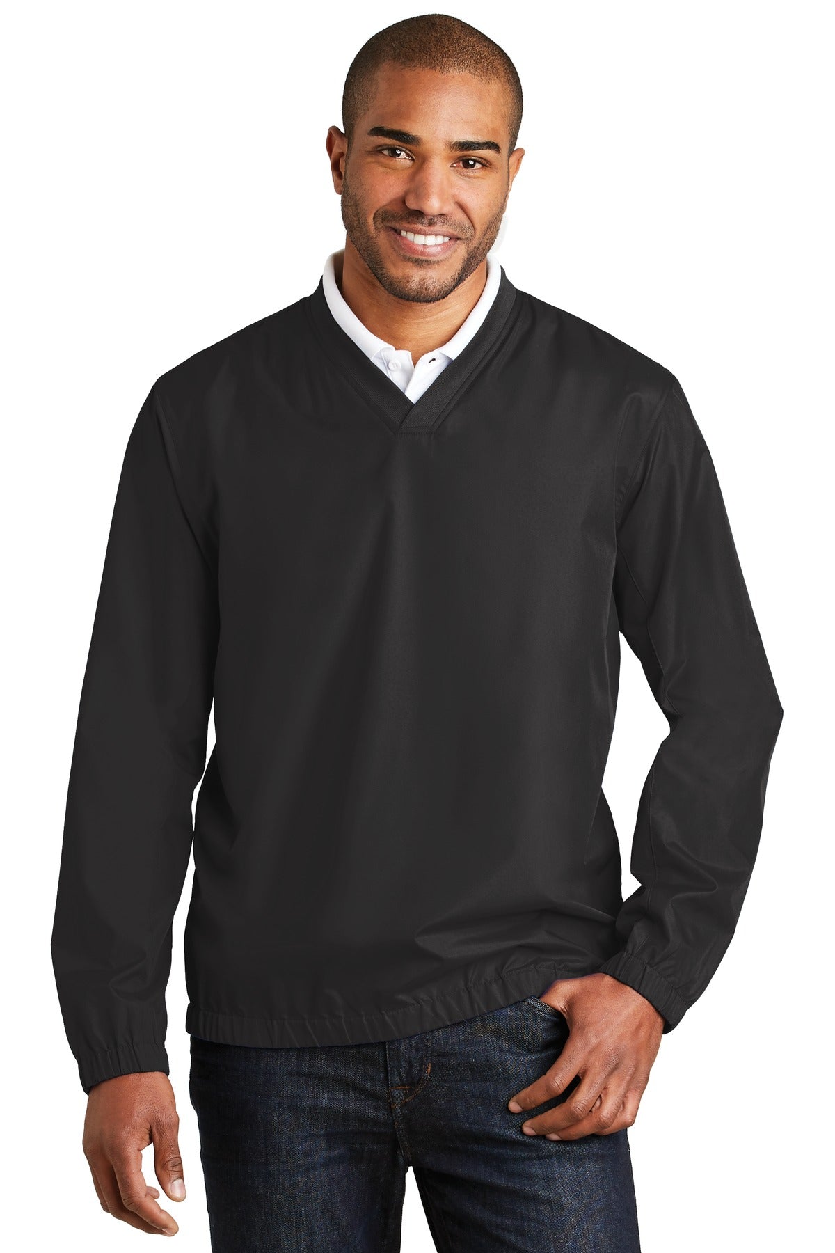 Port Authority Zephyr V-Neck Pullover. J342 Mens Apparel Sweatshirts & Fleece